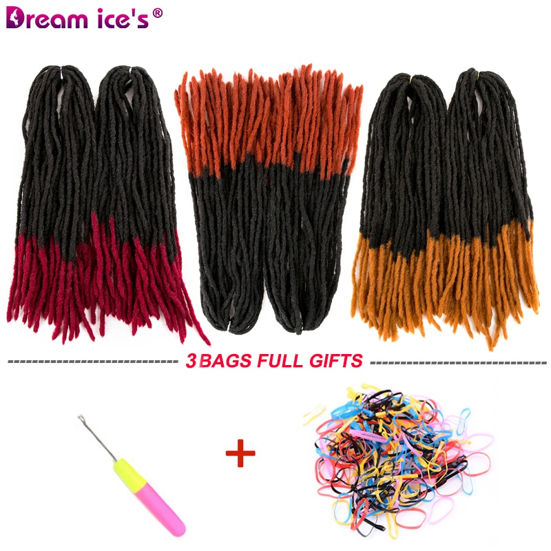 Dreadlocks Hair Crochet Braids ε巯 Dread Afro  Ÿ Ombre ռ ¥ Locs Ombre Braiding Hair Extensions Dream ices